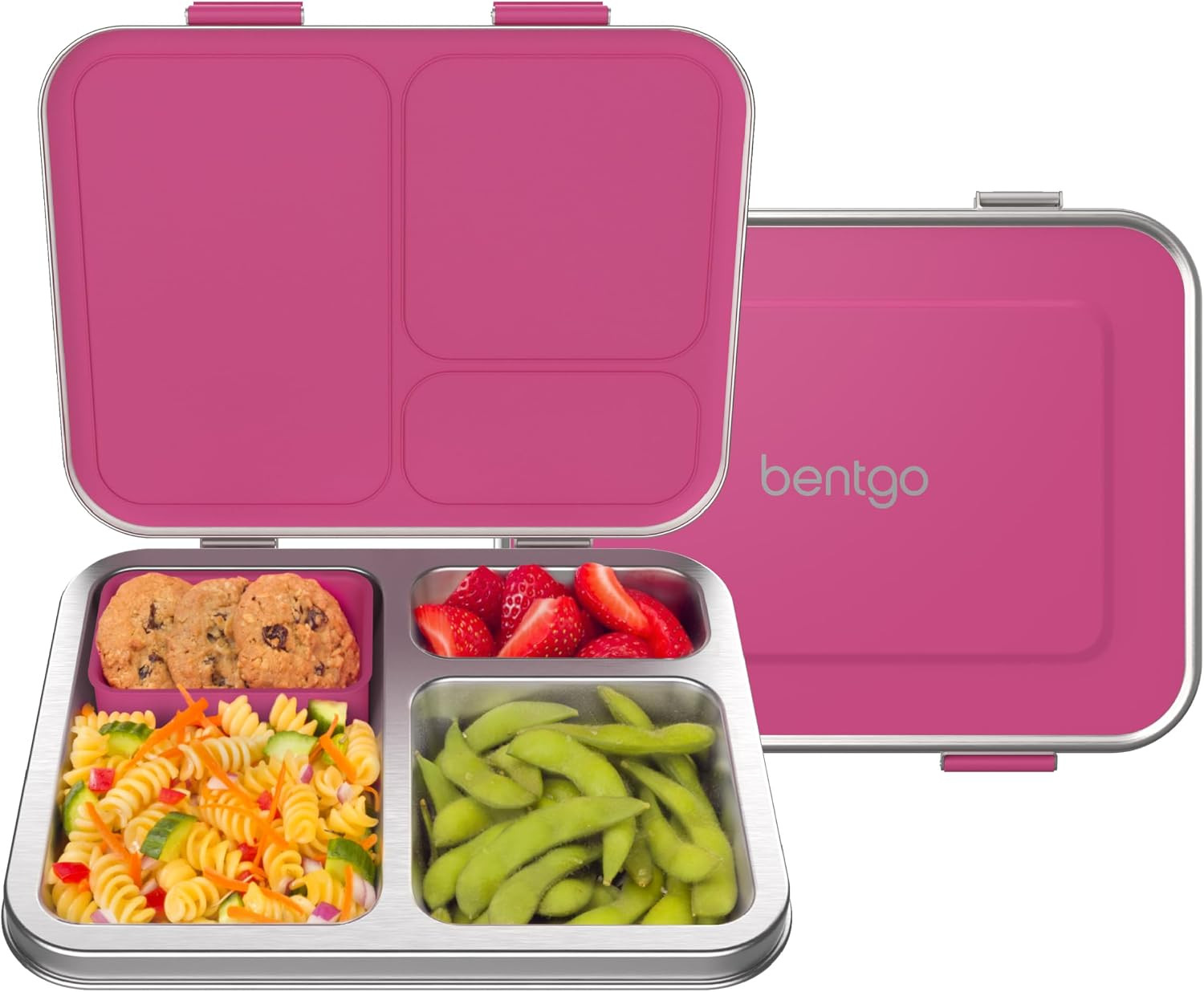 Bentgo Kids Stainless Steel Leak-Resistant Lunch Box, 3 Compartments | Amazon (US)