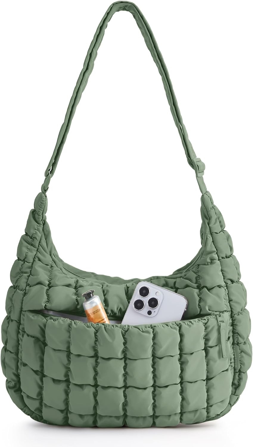 BAGSMART Quilted Crossbody Bags for Women, Travel Purses Hobo Shoulder Bag | Amazon (US)