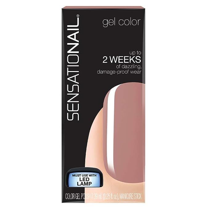 SensatioNail Nail Color Gel Polish, Macchiato 73000, 0.25 FL OZ / 39mL + Manicure Stick | Amazon (US)