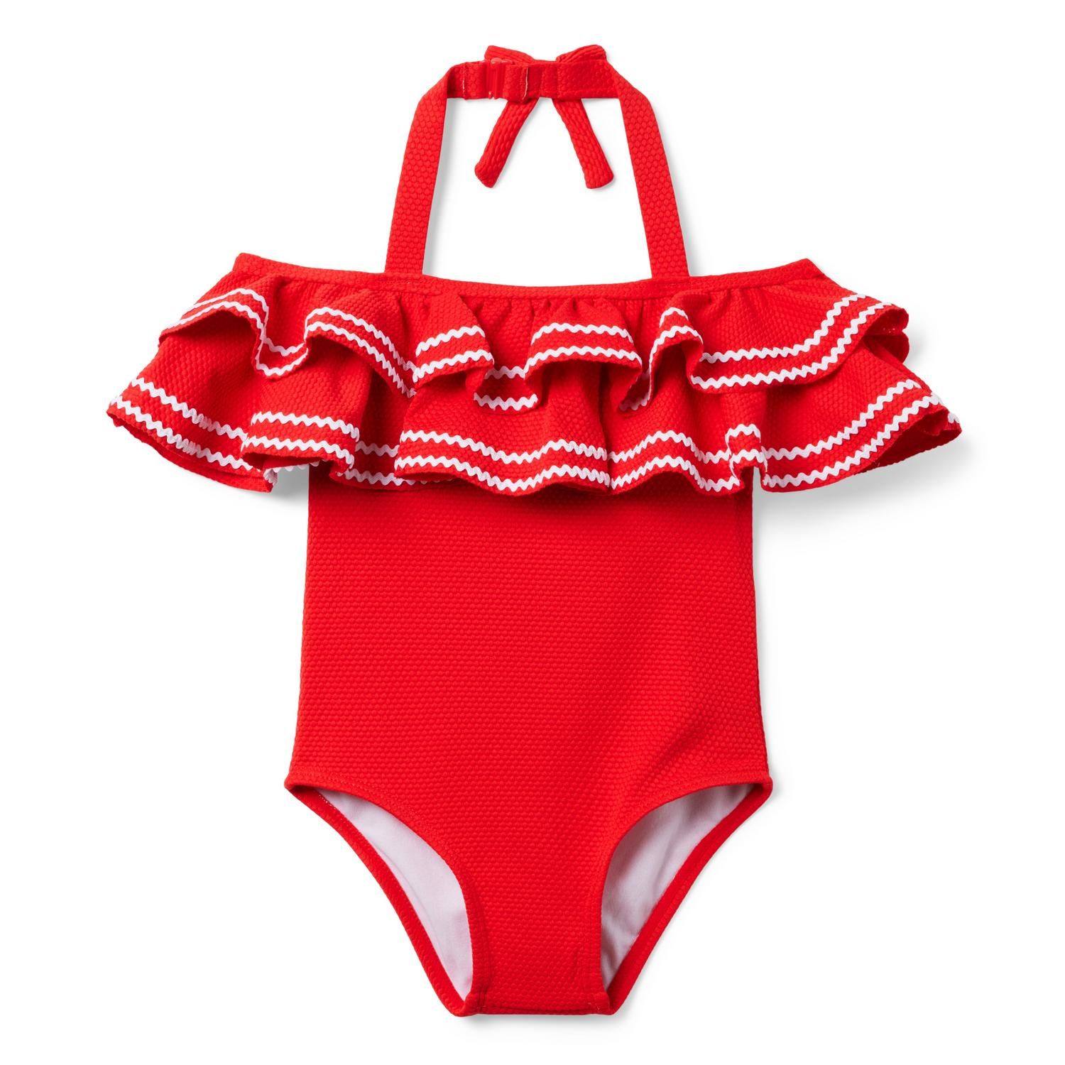 Recycled Ric Rac Ruffle Swimsuit | Janie and Jack