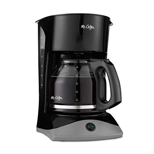 Mr. Coffee Black Coffee Maker, 12 Cups, with Auto Pause and Glass Carafe, Perfect for Home and Office Use | Amazon (US)