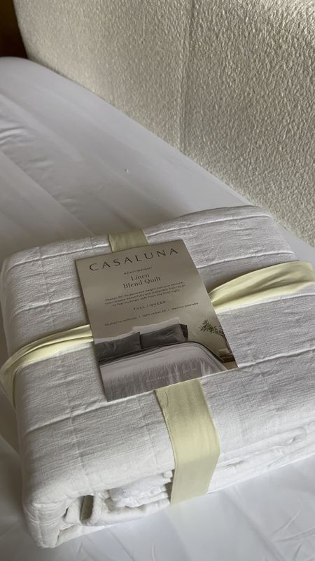 Linen quilt for bed 

#LTKhome #LTKstyletip #LTKVideo