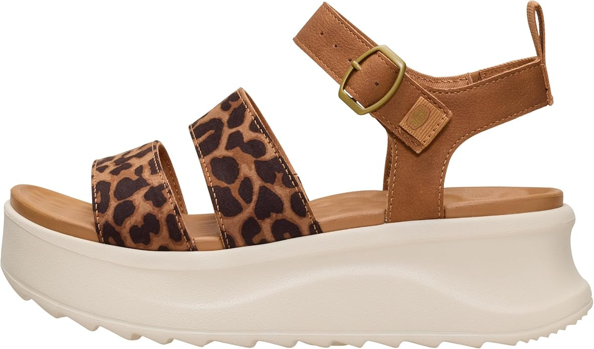 HEYDUDE Womens Delray Buckle Classic Sandal | Lightweight Platform Sandal with EVA Footbed and Ad... | Amazon (US)