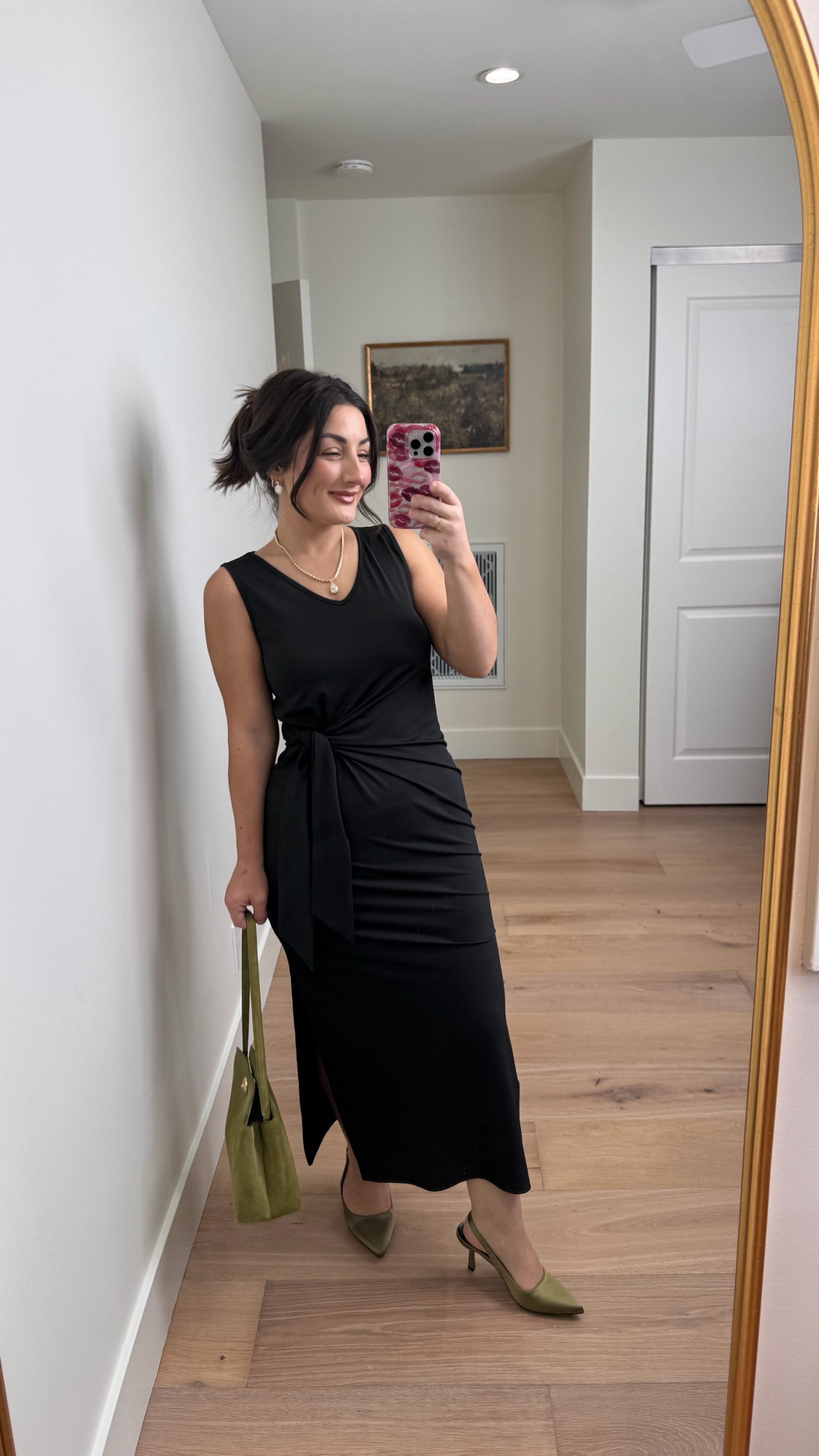 Flattering sleeveless dress styled for early fall with olive accessories! I'm in a small (5'0" 140lbs) petite friendly

#LTKootd #LTKSeasonal #LTKPetite