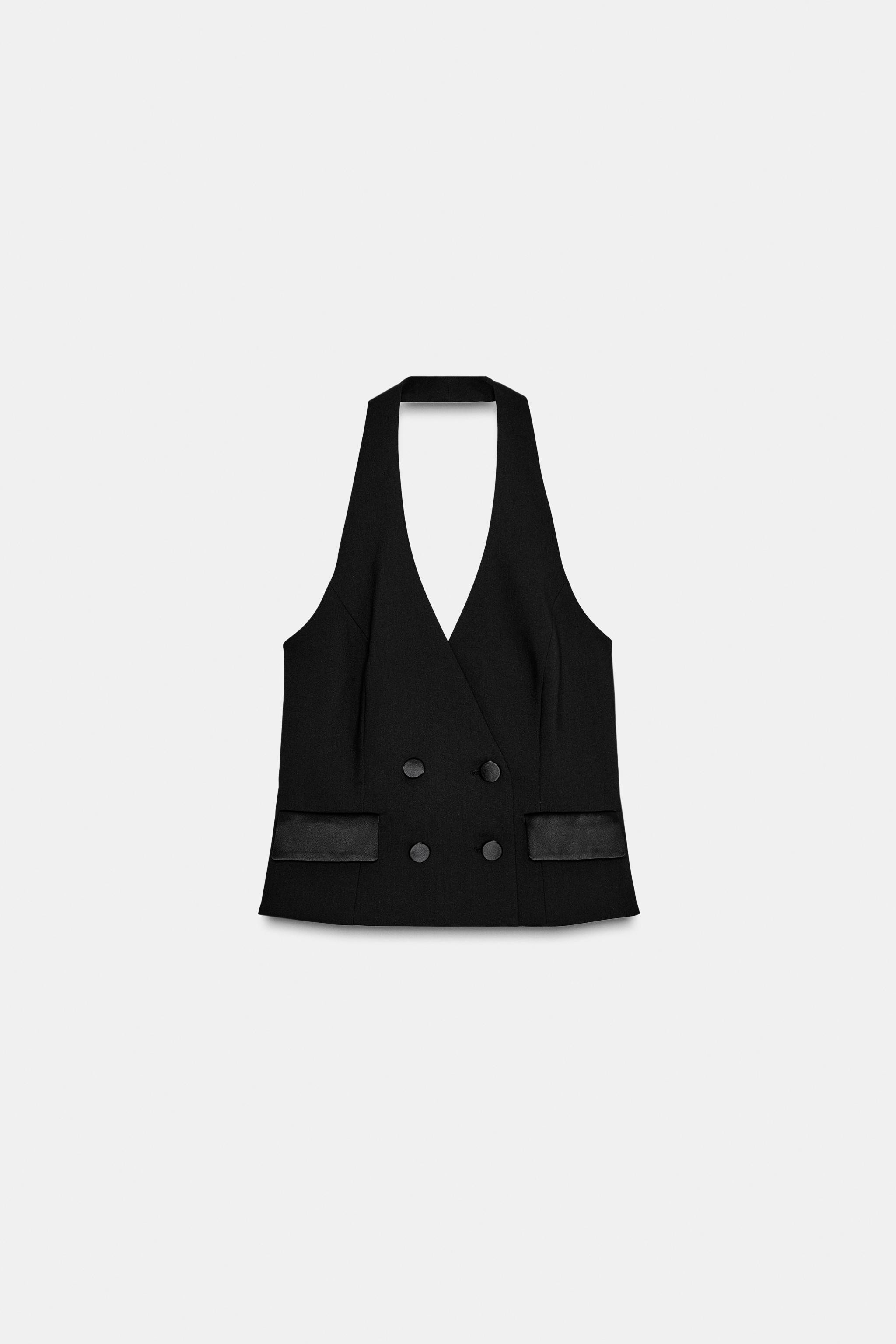 HALTER NECK TUXEDO WAISTCOAT | Zara UK