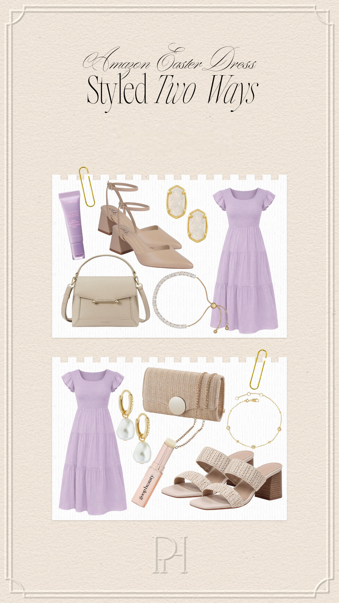 Style this cute Amazon Easter dress multiple ways!

purple midi dress, Easter look, Easter outfit, pastel dress, spring fashion, spring style, spring look, spring outfit, lip balm, neutral shoes, block heeled pumps, block heel sandals, pearl earrings, stud earrings, gold bracelets, neutral handbag, tan handbag, straw purse, pearl earrings, neutral accessories 

 #LTKgrwm #LTKootd #LTKSeasonal