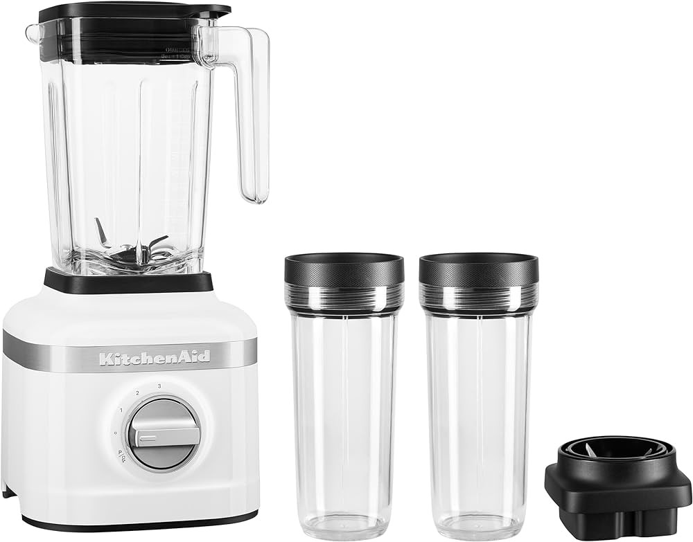KitchenAid K150 3 Speed Ice Crushing Blender with 2 Personal Blender Jars - KSB1332Y - White | Amazon (US)