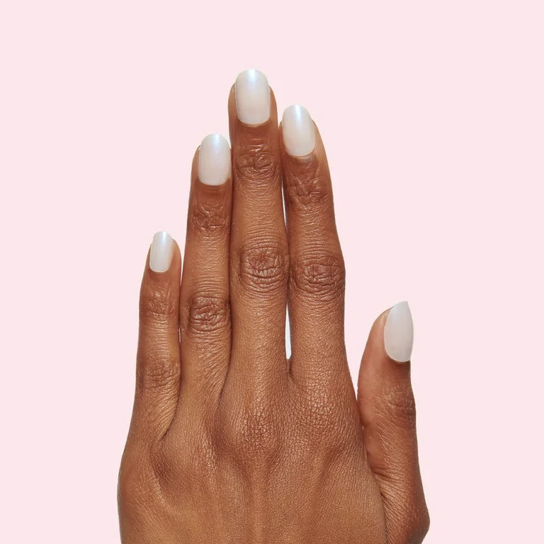 Olive & June Instant Mani Oval Medium Press-On Nails, Pink Goldfish, 42 Pieces - Walmart.com | Walmart (US)