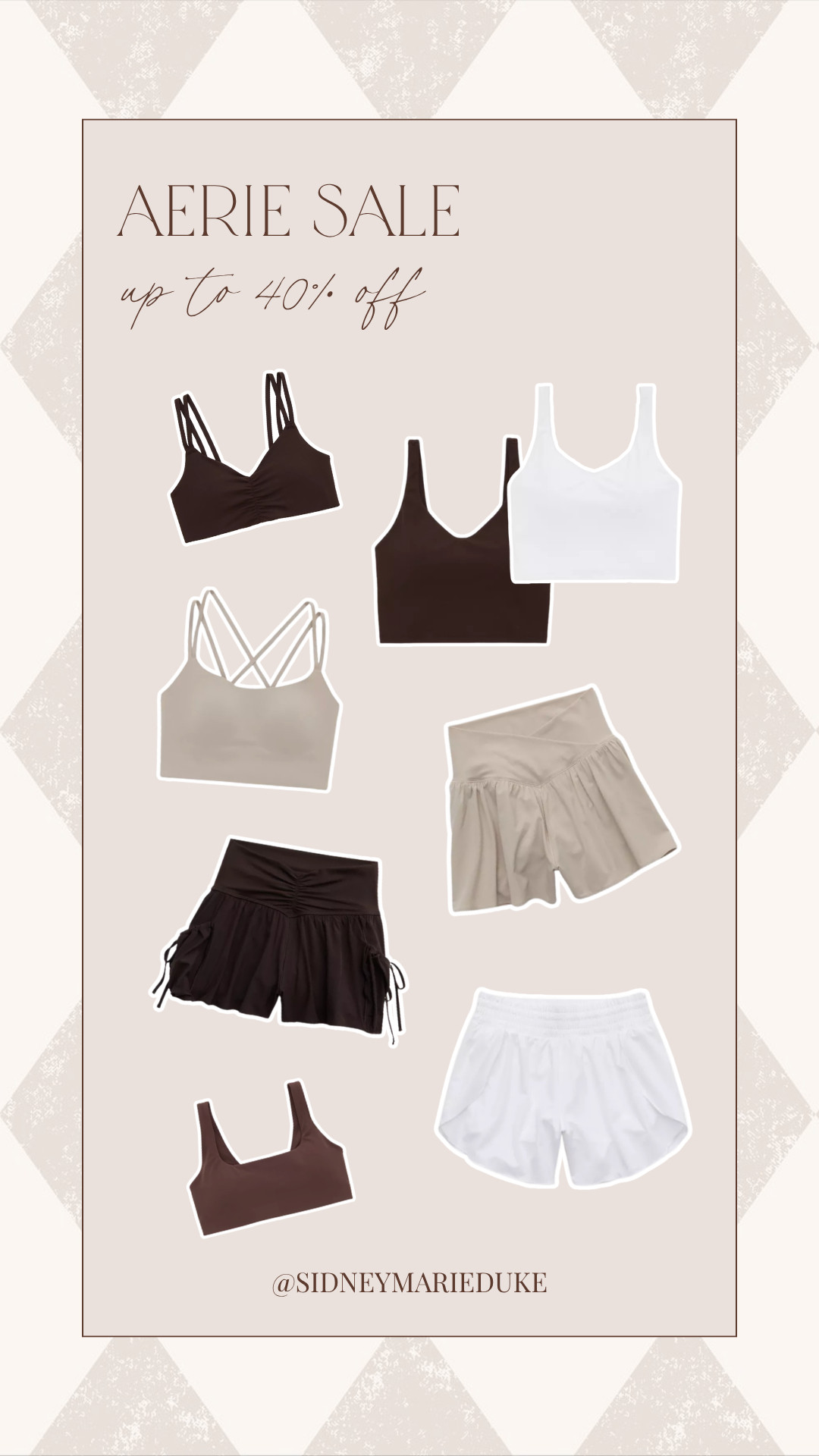 UP TO 40% OFF SPORTS BRAS & ACTIVE SHORTS!!

Aerie has such cute active wear🤎



spring outfits 2026, workout, athletic shorts, hot girl walk, fitness, gym, running, jogging, sidneymarieduke 

 #LTKfitnessgoals #LTKActive #LTKSaleAlert