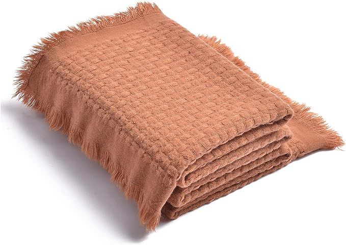 LIFEIN Soft Knit Throw Blanket for Couch - Cozy Woven Fall Lightweight Blanket, Farmhouse Texture... | Amazon (US)