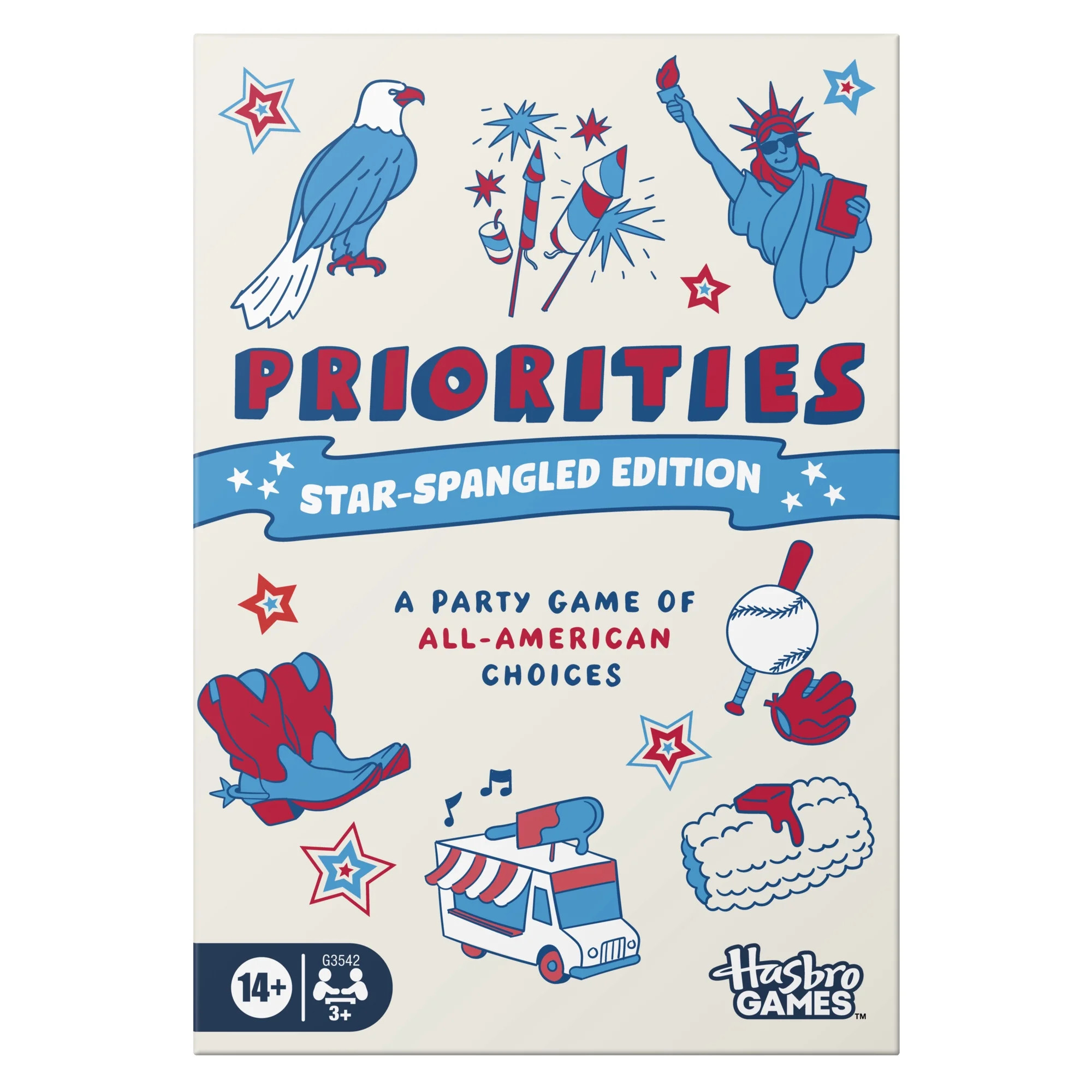 Priorities Star-Spangled Edition Game, Party Game of All-American Choices, Teens, Family, Ages 14... | Walmart (US)