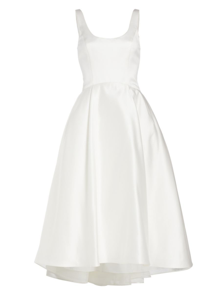 Duchesse Satin High-Low Bridal Dress | Saks Fifth Avenue