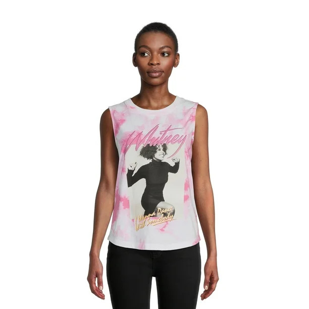 Time and Tru Women's Graphic Print Band Tank Top | Walmart (US)