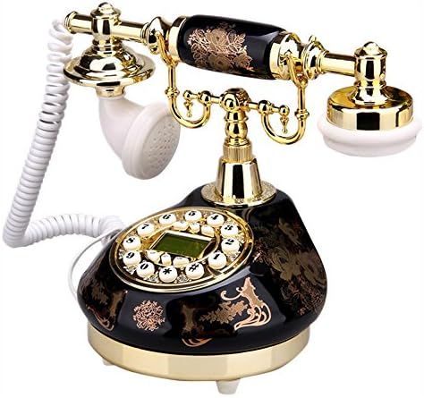 Amazon.com: TelPal Retro Vintage Antique Telephone Old Fashioned with Push Button dial for Home D... | Amazon (US)
