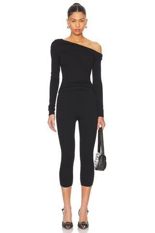 AFRM Bria Essential Top in Noir from Revolve.com | Revolve Clothing (Global)