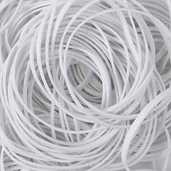 150 Pcs White Rubber Band, Colorful Rubber Bands Size 33, Strong Elastic Band Loop Office Supplie... | Amazon (US)