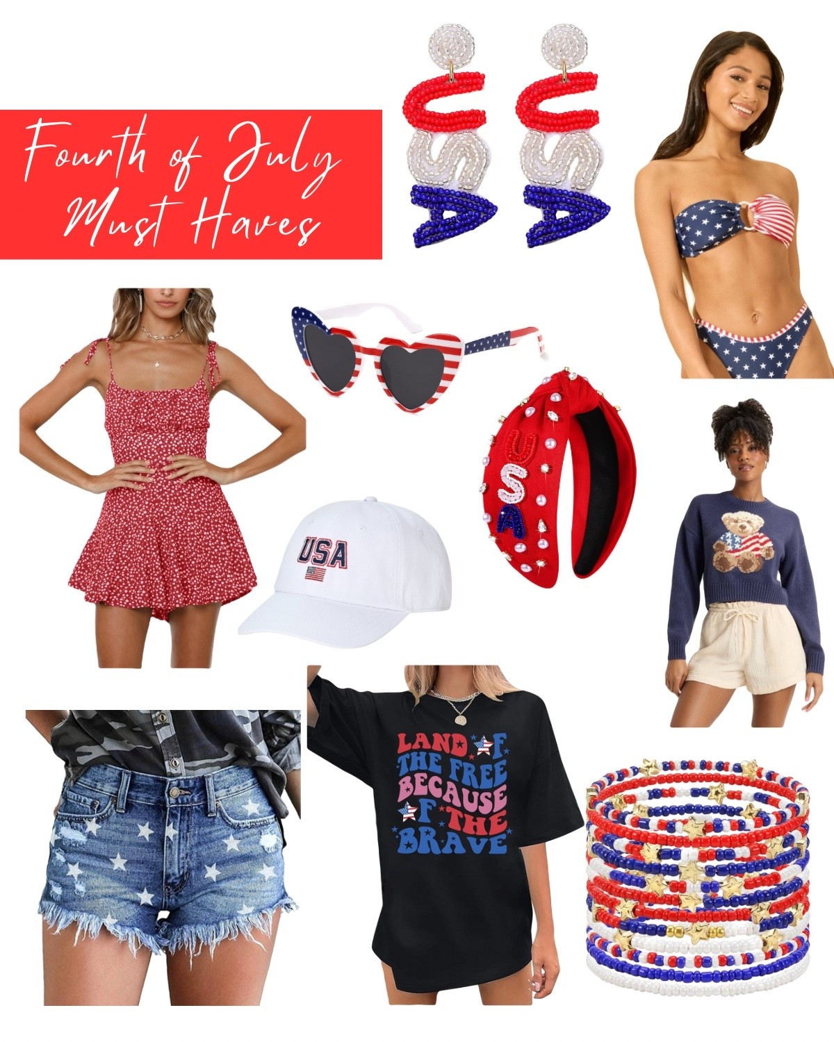 Fourth of July Must Haves all will arrive in time! 🇺🇸

#LTKFindsUnder50 #LTKStyleTip #LTKSeasonal