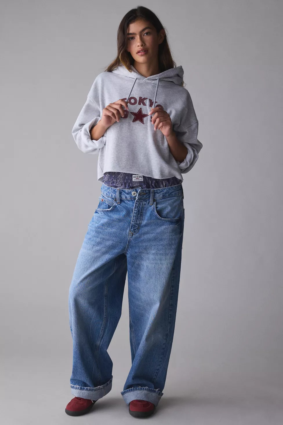 BDG Jaya Boxer Waistband Baggy Boyfriend Jean | Urban Outfitters (US and RoW)