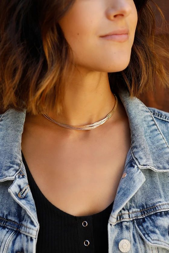 Partnership Gold Layered Choker Necklace | Lulus