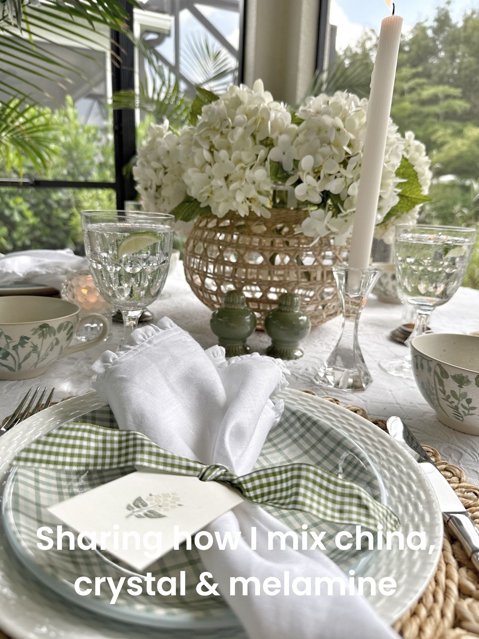 Wanted to share how mixing on your table.  I think you will agree the end result looks beautiful!  You can break rules.  Summer entertaining should be easy and fun!  

#LTKHome #LTKSummerEdit #LTKU