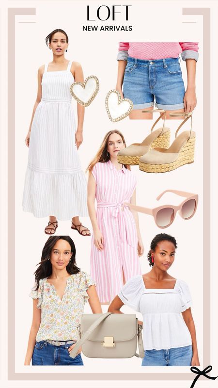 Loft new arrivals! This striped maxi dress is perfect for spring! Pair it with these neutral espadrilles and neutral crossbody. 

#LTKbeauty #LTKstyletip #LTKSeasonal