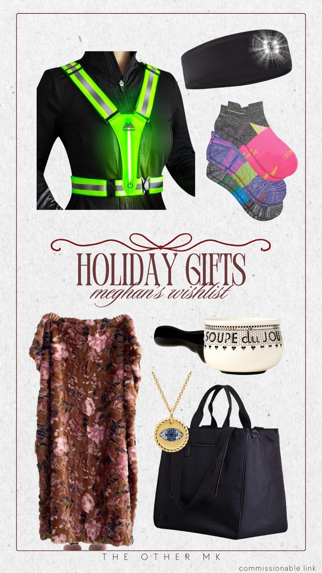 Holiday Gifts — Megan’s Wishlist!! 


Light up running vest, running socks, fuzzy blanket, soup bowl, black everyday bag, evil eye necklace, gold jewelry, holiday wishlist, gifts for her

#LTKHoliday #LTKSeasonal #LTKGiftGuide