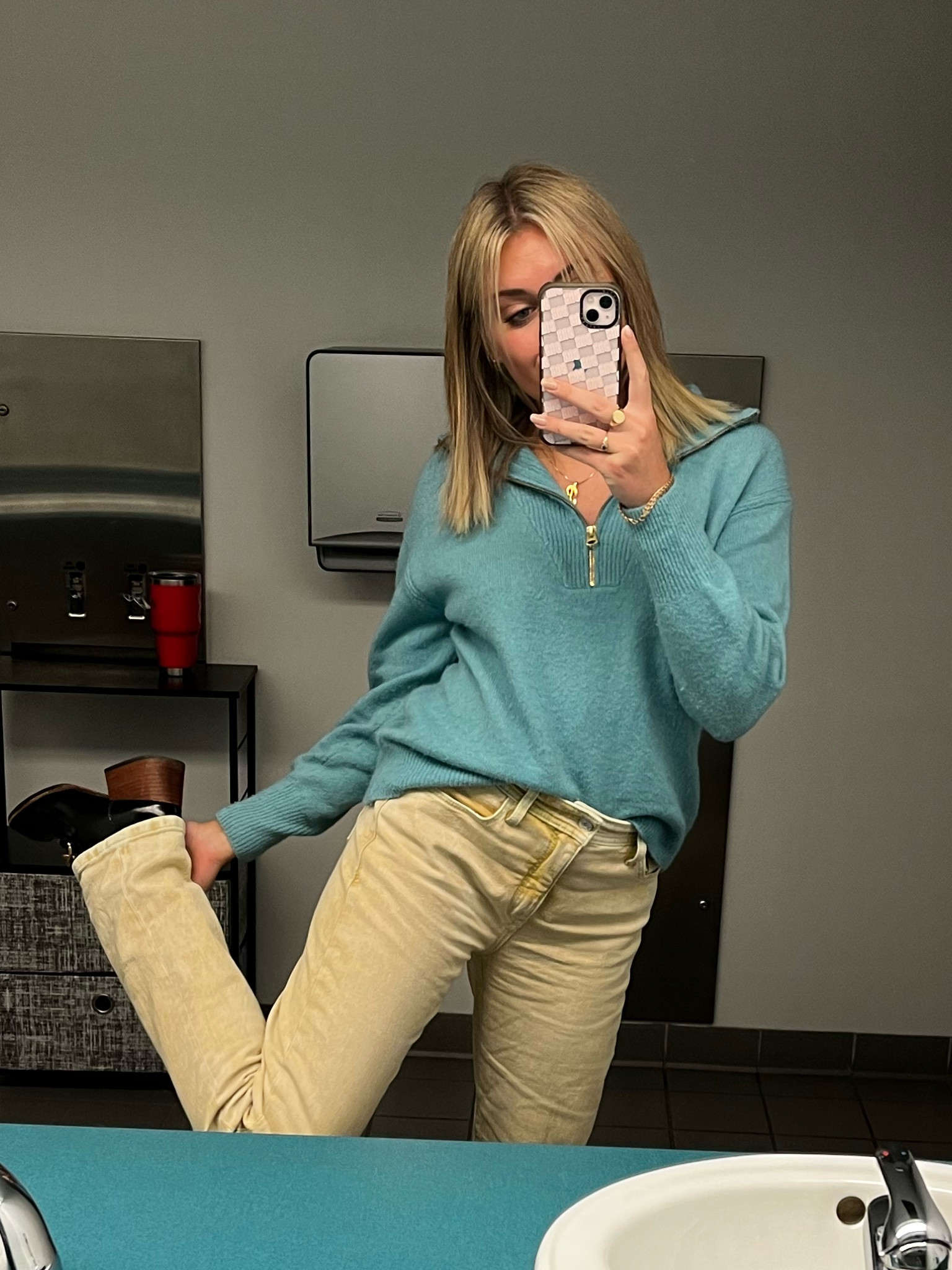 incoming .. fall vibes…!!! size medium sweater, 28 jeans, 8 I’m the boots. 

#LTKworkwear #LTKSeasonal #LTKshoecrush