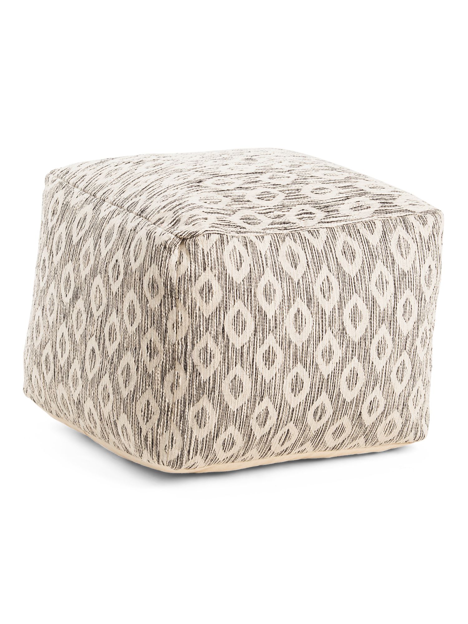 18x18 Diamond Pattern Woven Pouf | Bedroom | Marshalls | Marshalls