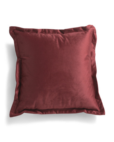 18x18 Velvet Flange Trim Pillow | TJ Maxx