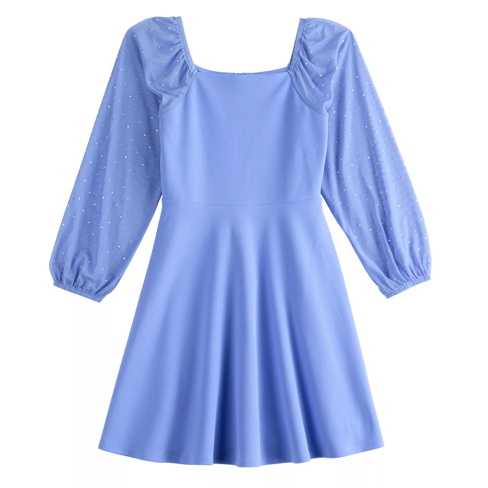 Girls 7-16 Speechless Rhinestone Sleeve Dress | Kohl's