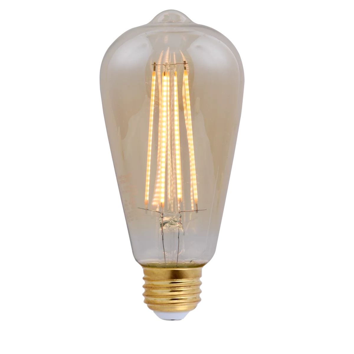 Better Homes & Gardens LED Vintage Style Light Bulb, ST19 40 Watts Amber Classic Filament, Medium... | Walmart (US)