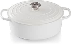 Le Creuset Enameled Cast Iron Signature Oval Dutch Oven, 5 qt. , White | Amazon (US)