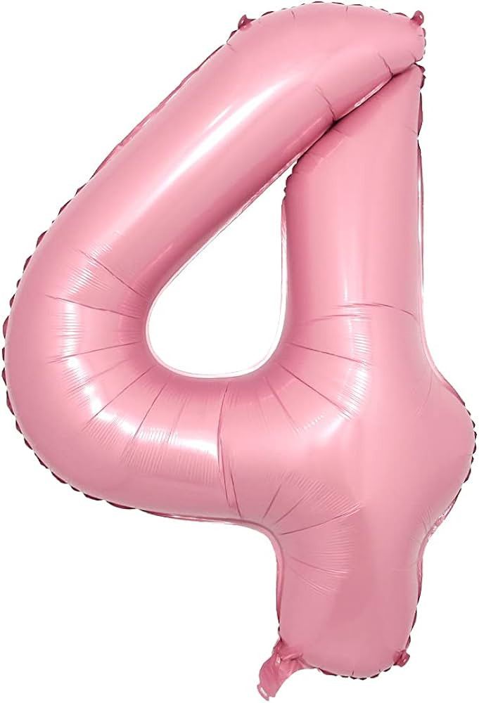 40 Inch Giant Pink Numbers digit 0-9 baby shower Birthday Party Decorations Supplies Helium Foil ... | Amazon (US)