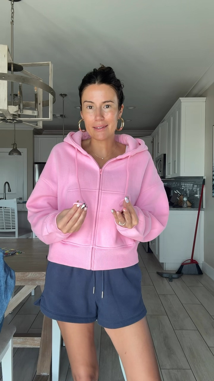 Pink zip up hoodie - Aritzia look for less! 
Wearing size medium 

#LTKspring Amazon find , pink hoodie, Amazon finds 2026

#LTKTravel #LTKdayinmylife #LTKootd