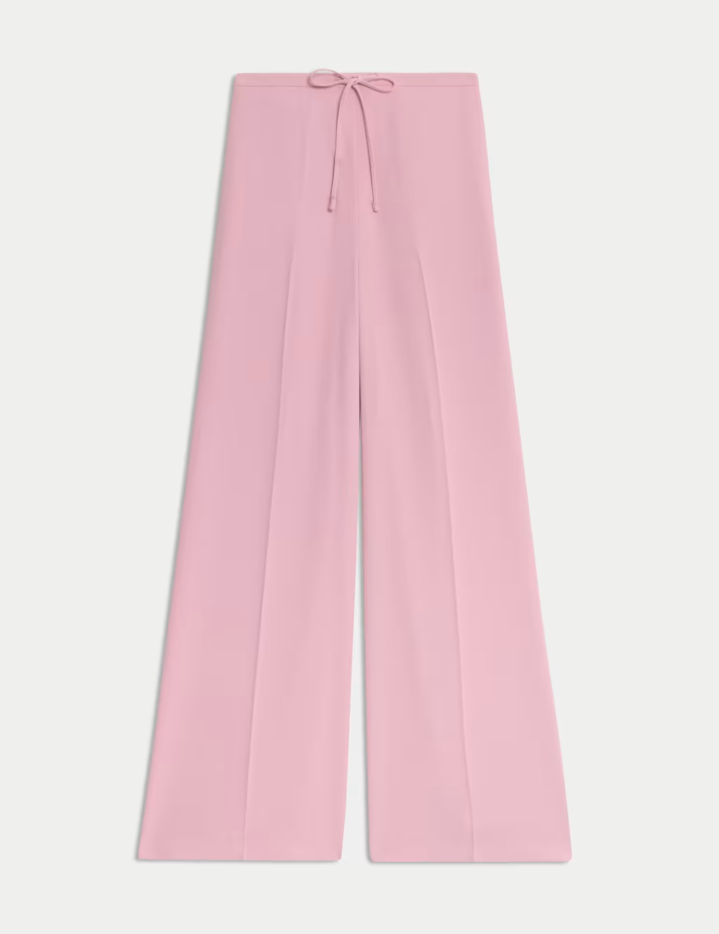 Crepe Elasticated Waist Wide Leg Trousers | Marks & Spencer (UK)