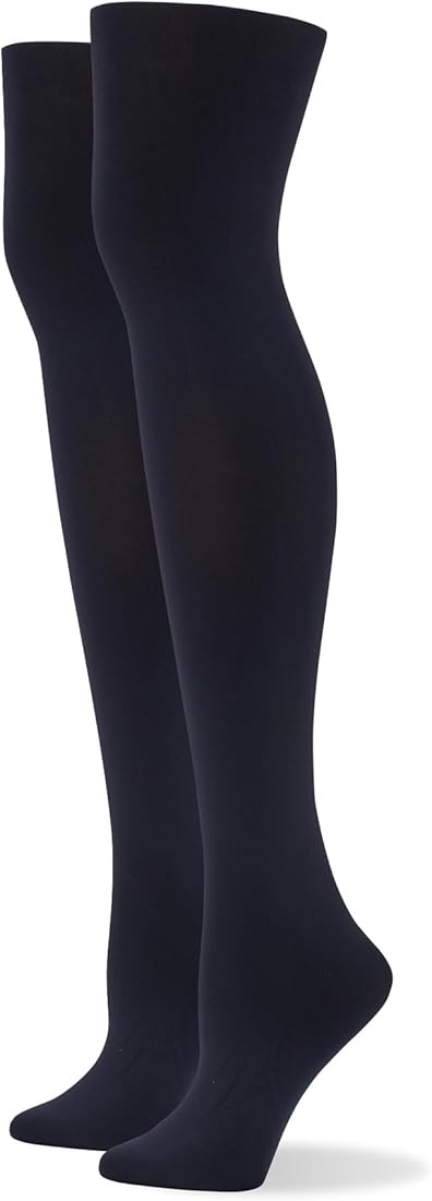 HUE No Nonsense Women's Yoga Waistband Blackout Tights | Amazon (US)