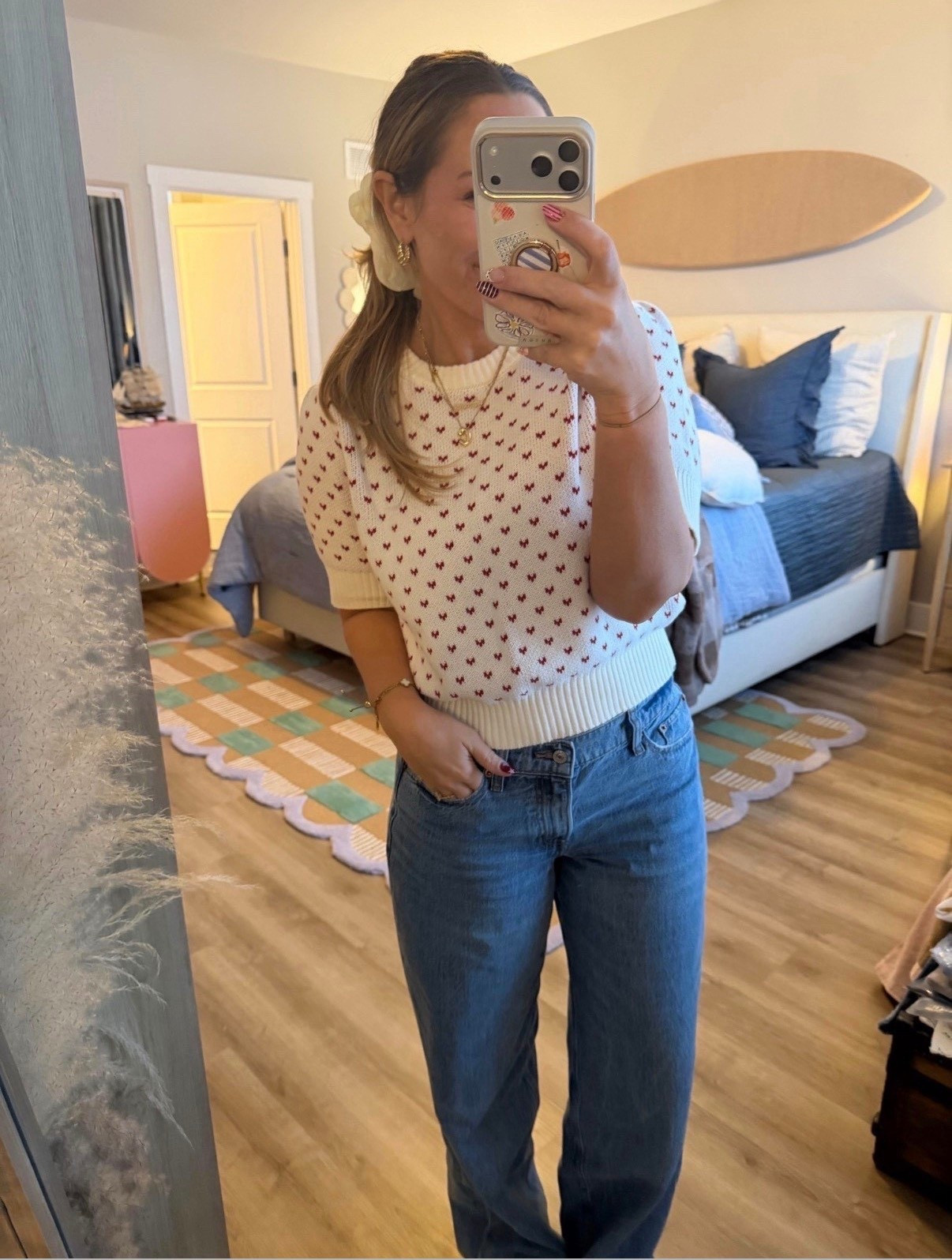 
The sweater your closet needs: subtle hearts, perfect fit, and goes with literally everything. I’ll be wearing this on repeat — shop it on my LTK 🤍