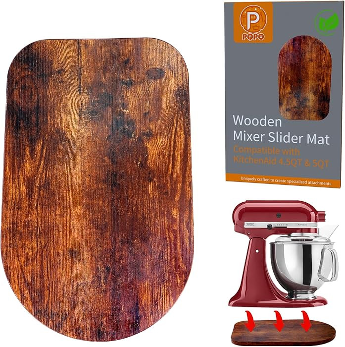 Wooden Mixer Slider Mat Accessory Compatible with KitchenAid 4.5-5 Quart Tilt-Head Stand Mixer, S... | Amazon (US)