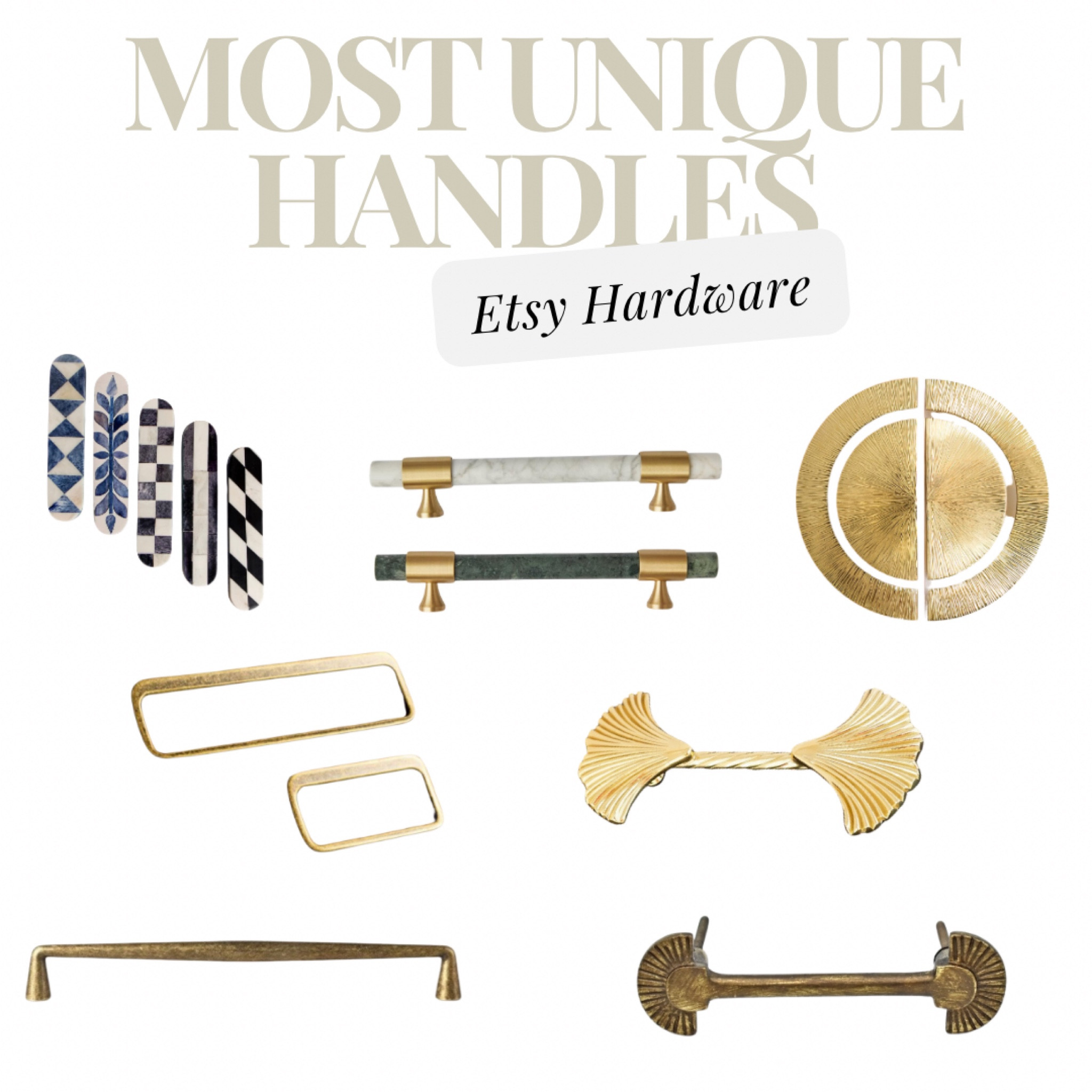 Some of the most unique hardware handles I’ve found on Etsy!

#LTKStyleTip #LTKHome