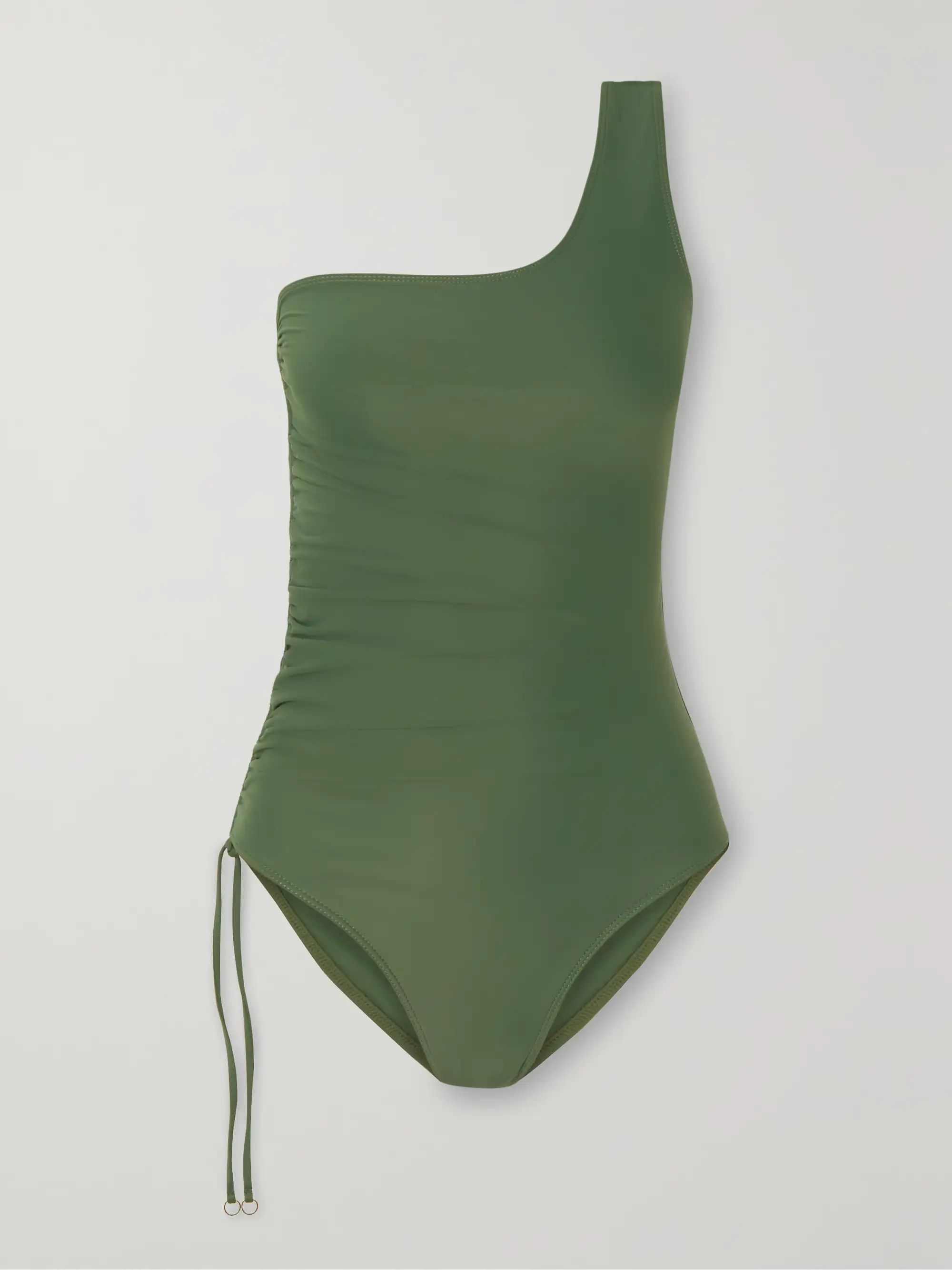 + NET SUSTAIN Mota Uta one-shoulder stretch-ECONYL swimsuit | NET-A-PORTER (UK & EU)