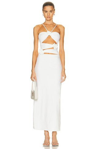 Maygel Coronel KLEID in Grauweiß - White. Size all. | FWRD 