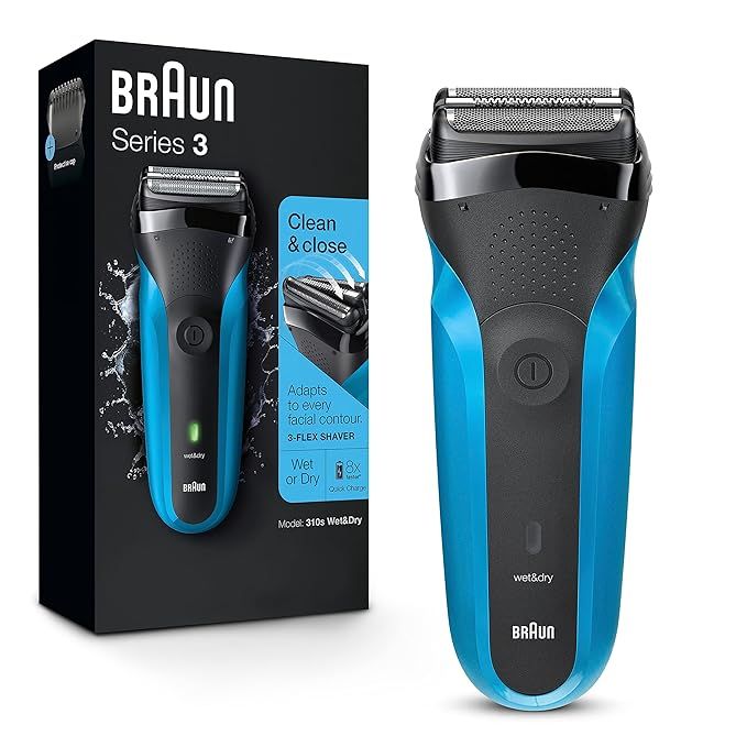 Braun Electric Razor for Men, Series 3 310s Electric Foil Shaver, Rechargeable, Wet & Dry | Amazon (US)