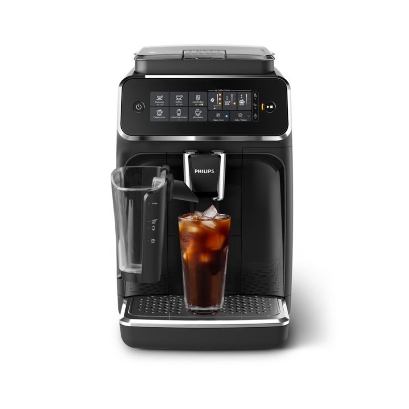 Philips 3200 Series Fully Automatic Espresso Machine with LatteGo Milk Frother + Iced Coffee Make... | Crate & Barrel