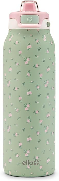 Ello Pop & Fill Insulated Stainless Steel Water Bottle with Quick Fill Lid, Leakproof Locking, Si... | Amazon (US)