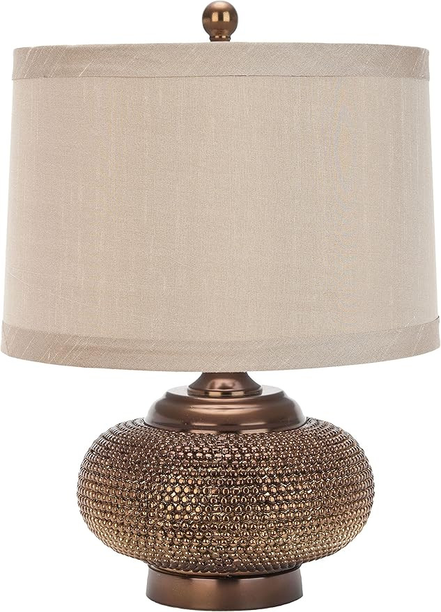 SAFAVIEH Lighting Collection Alexis Modern Farmhouse Gold Bead 19-inch Bedroom Living Room Home O... | Amazon (US)