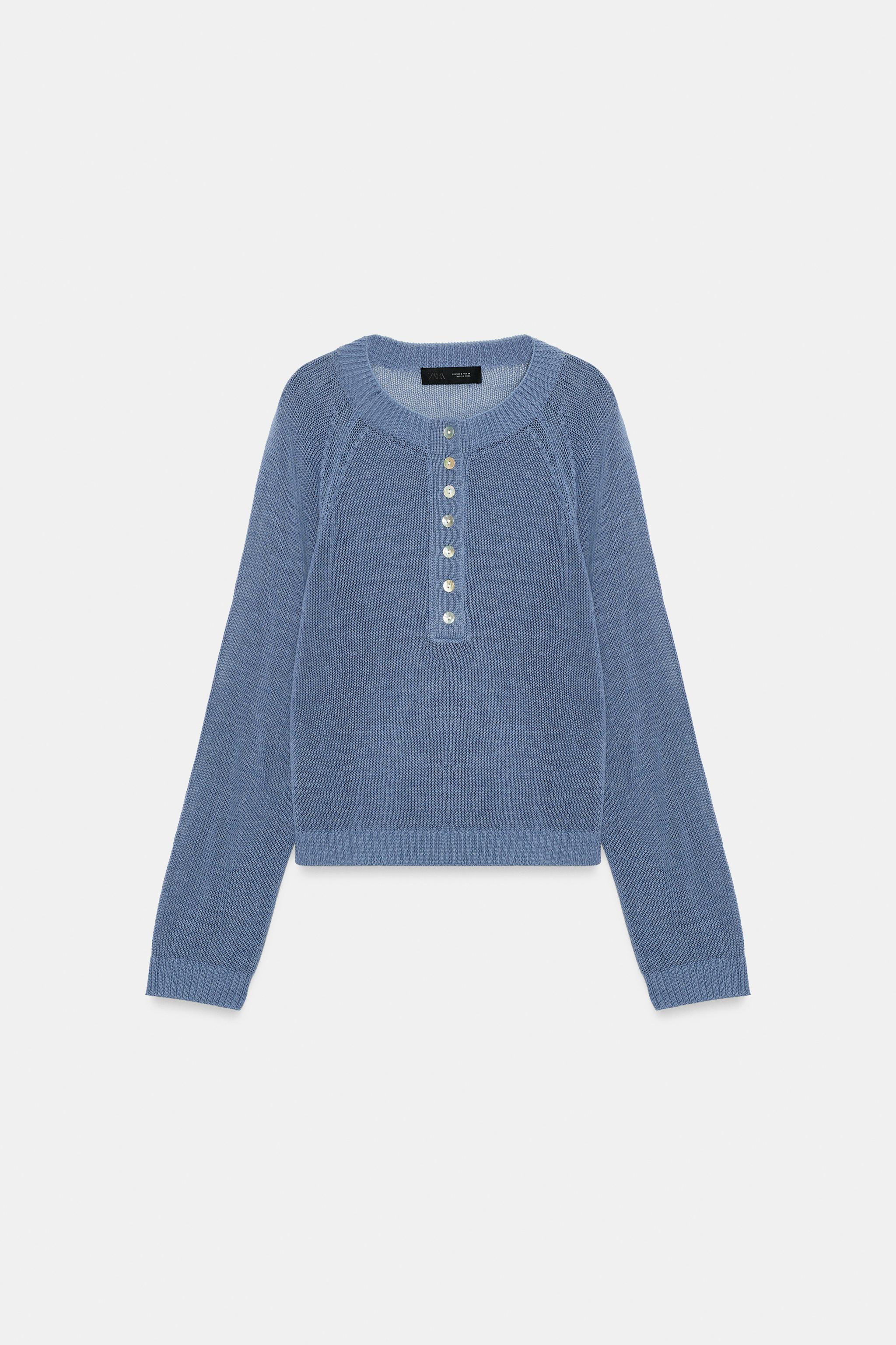 BUTTONED KNIT JUMPER | Zara US