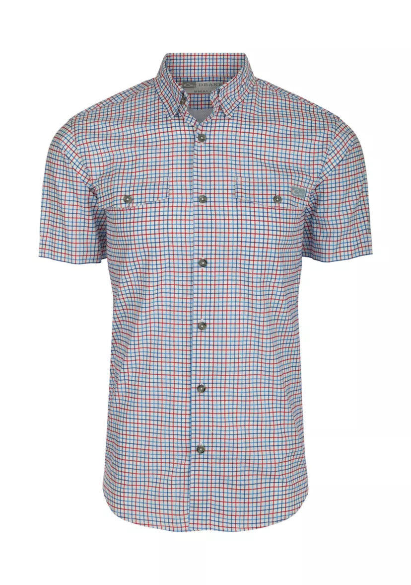 Men's Frat Button Down Short Sleeve Tattersall Shirt | Belk