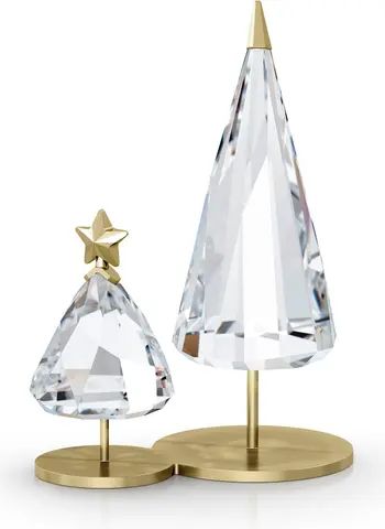 SWAROVSKI Set of 2 Crystal Christmas Trees | Nordstrom | Nordstrom