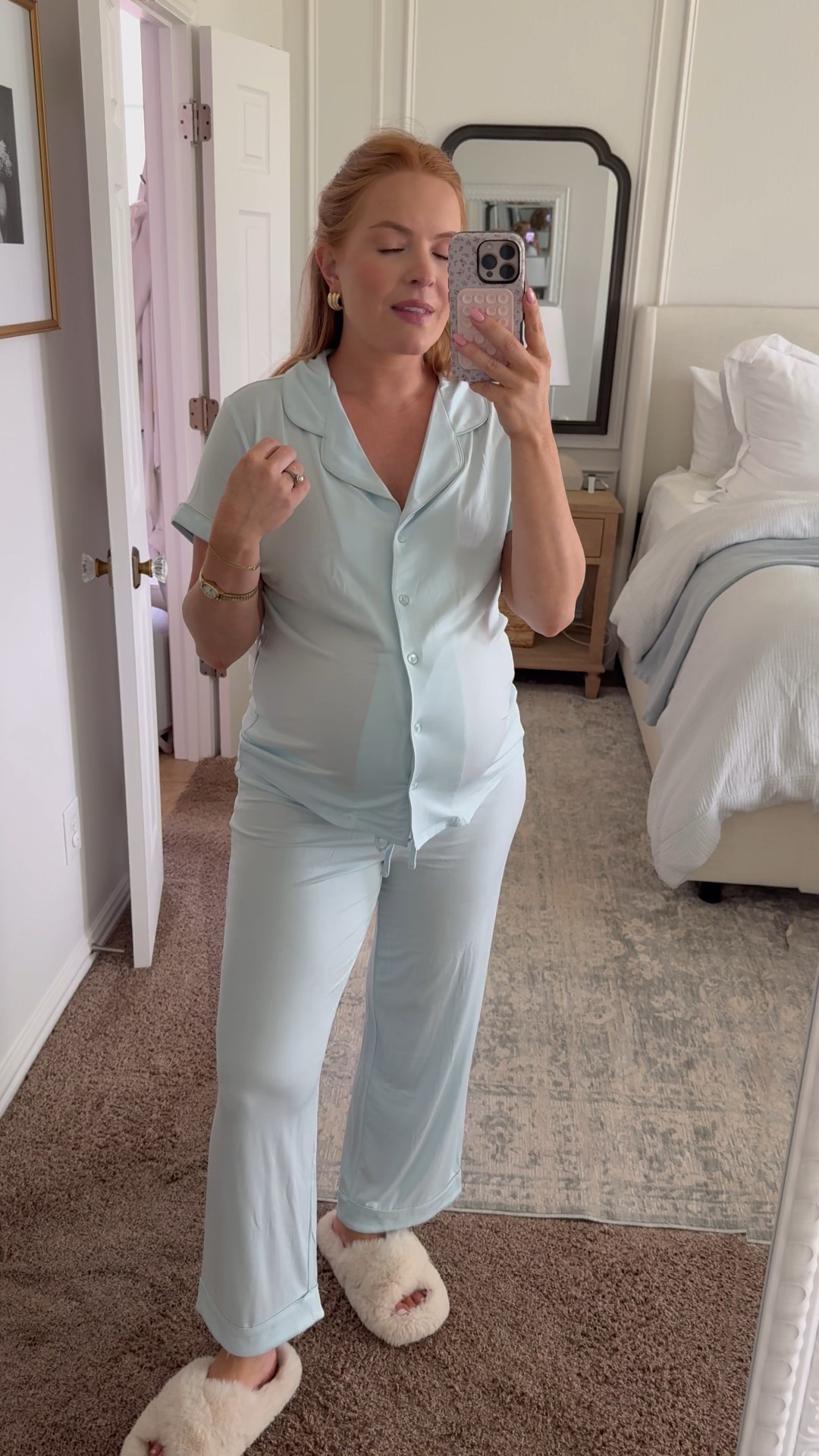 Nordstrom anniversary sale try on haul💛 I needed some updated pajamas from the sale for postpartum! I love the moonlight pajamas from Nordstrom! I got my regular size in these!

#LTKSeasonal #LTKSaleAlert #LTKFindsUnder100