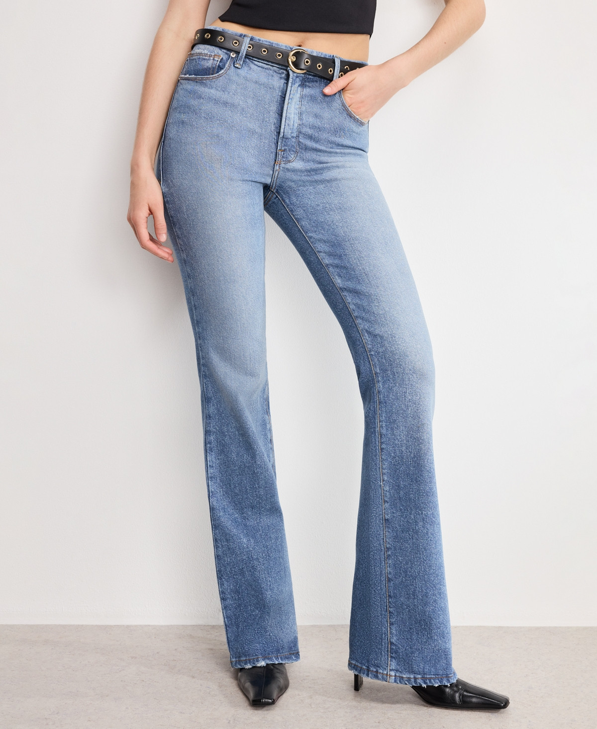 Good American Women's Boot Cut Jeans - Indigo | Macy's